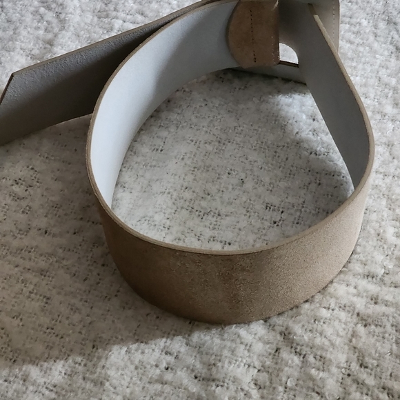 Elegant Tan Suede Belt - Picture 3 of 6